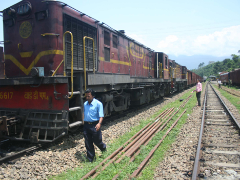 Checking the trains